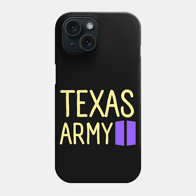 Texas Army Club Phone Case by wennstore