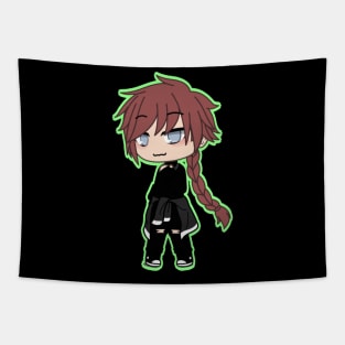 Gacha Long Ponytail black outfit Tapestry