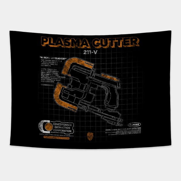 dead space - plasma cutter 3 Tapestry by Soulcatcher