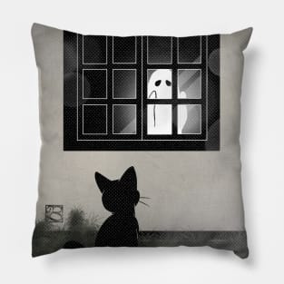 By the window at night Pillow