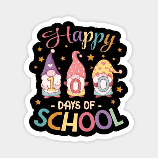 Happy 100 Days of School 2024 gnomies Magnet