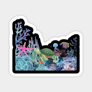 Coral Reef Sea Life Magnet