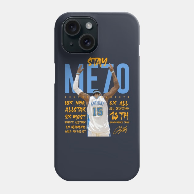 Carmelo Anthony STAYME7O Phone Case by Juantamad