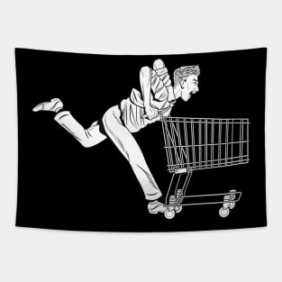 Random shirt Design Shopping Cart Tapestry