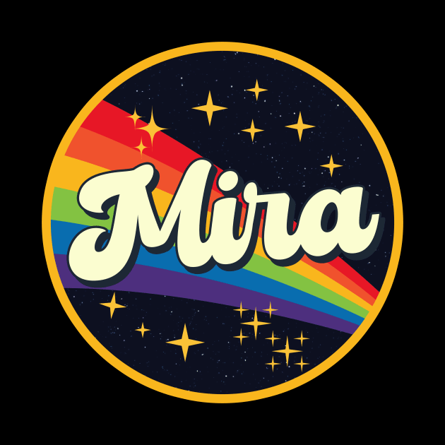 Mira // Rainbow In Space Vintage Style by LMW Art