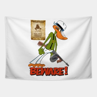 ANGRY CRIMINAL DUCK Tapestry