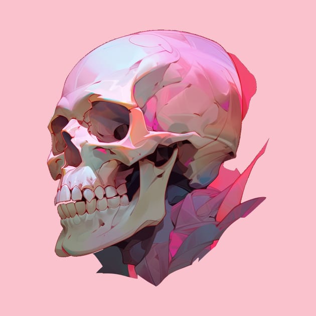 Skull Painting by Canoodle_Doodles