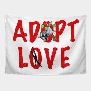 Adopt Love - Mr. Congo, the Congo African Grey! Tapestry