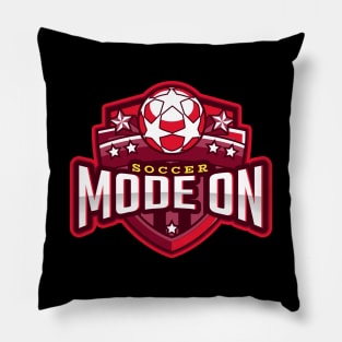 Soccer Mode On Pillow