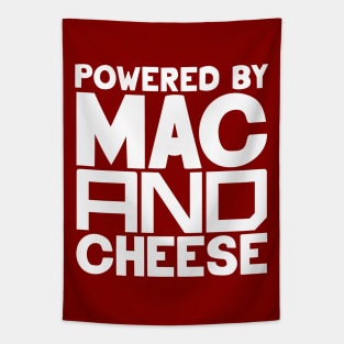 Powered By Mac And Cheese Tapestry