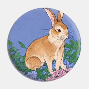 American Bunny Cute Giant Bunny Mom Pin