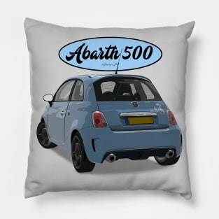 ABARTH 500 Light Blue Scorpion Back Pillow