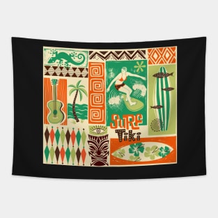 Surf Tiki Tapestry