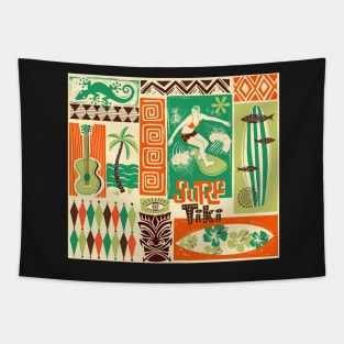 Surf Tiki Tapestry