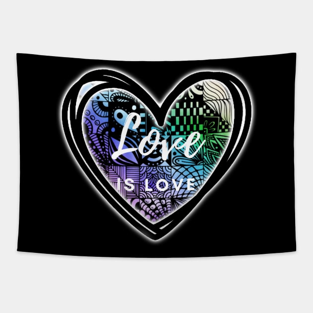 Love is love 💗 Tapestry by Prettielilpixie