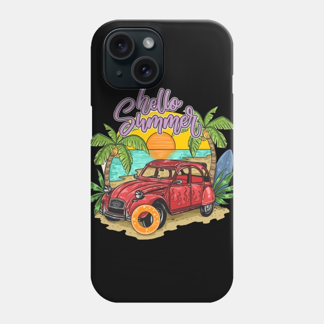 Hello summer Phone Case by King Tiger