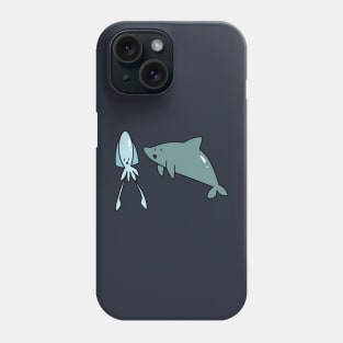 Dolphin and Squid Phone Case