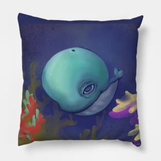 Blue whale Pillow