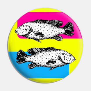 pop art fish design Pin