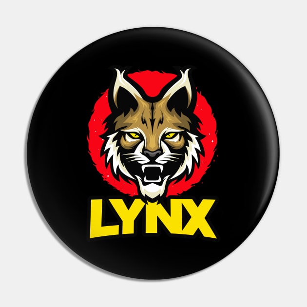 Lynx Big Cat Cats Lover Gift Pin by Foxxy Merch