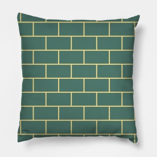 Rectangular Seamless Pattern - Bricks Inspired 001#002 Pillow