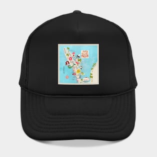 Anna Maria Island Florida//custom island map design and pattern Hat