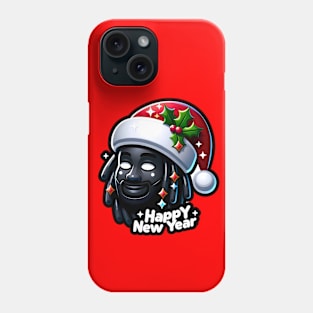 black color Xmas Design Phone Case