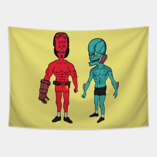 Beav Sapien & HellButt Tapestry