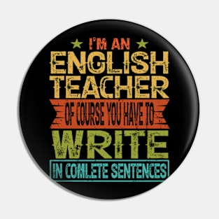 English Teacher Linguistics Grammar Professor Writer Editor Pin