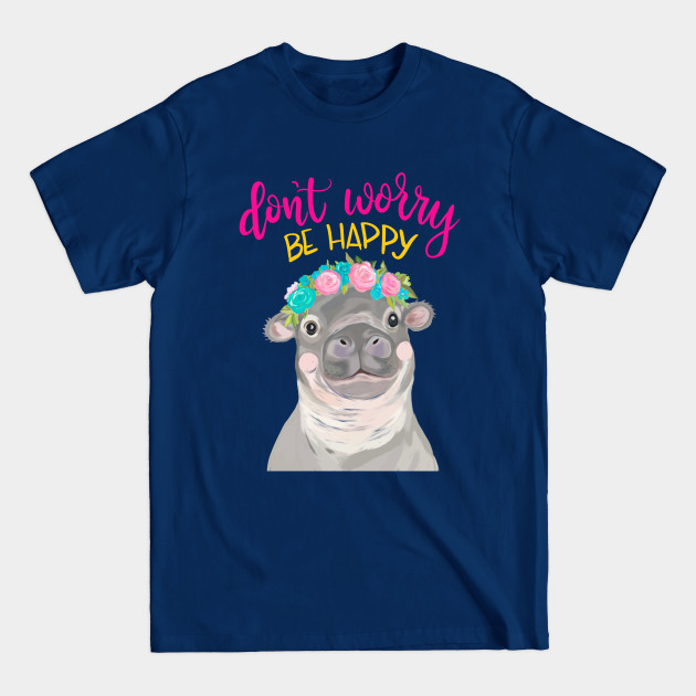 Disover Happy Hippo - Hippo - T-Shirt