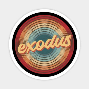 exodus vintage circle Magnet