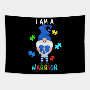 I Am A Warrior Gnome  Autism Tapestry