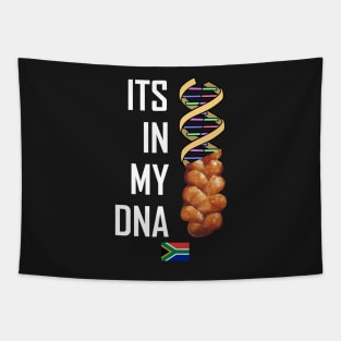 Its In My DNA Funny South Africa Koeksister Braai Tapestry