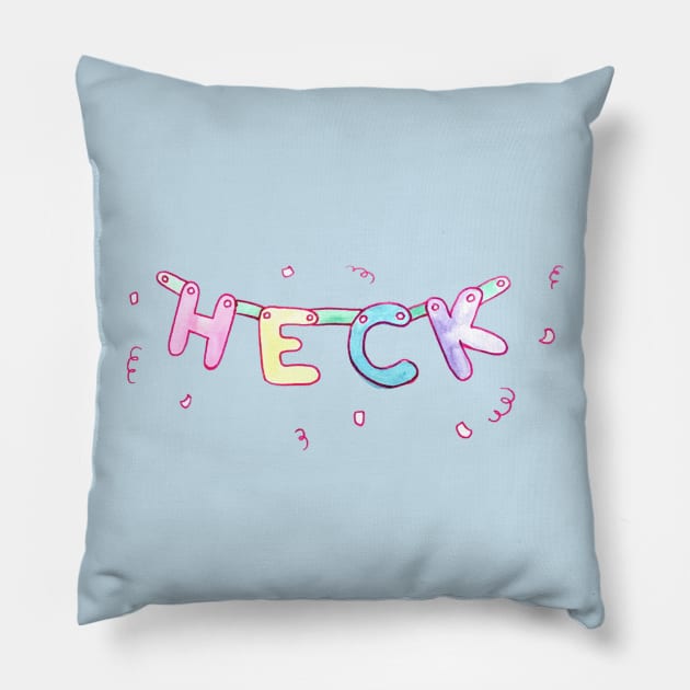 its heckin party time Pillow by TheRainbowMaiden