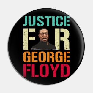 Justice for George Floyd No Racism I Can’t Breathe Pin