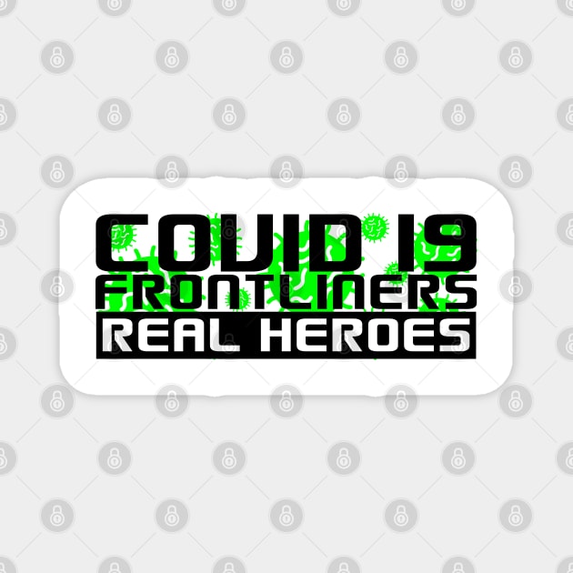 Covid-19 Frontliners Real Heroes Magnet by RUS