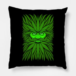 Green Man Pillow