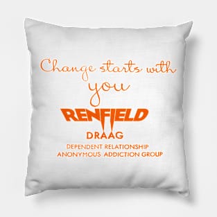 Renfield movie Nicolas Cage graphic design ironpalette Pillow