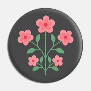 Cut Cartoon Flower Pin