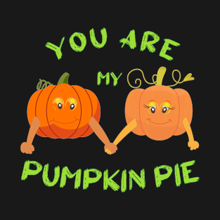 Cute Pumpkins Couple Pumpkin Pie T-Shirt