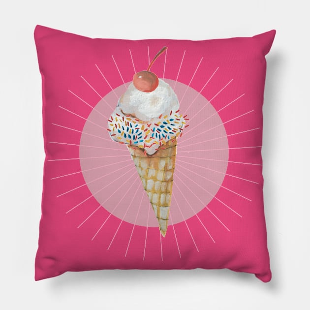 Yummy Ice Cream Pillow by CoteCreation