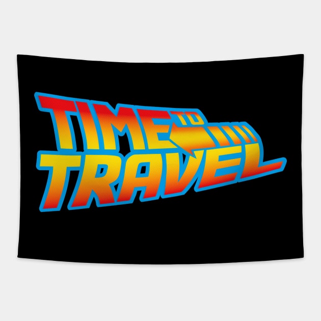TIME TO TRAVEL Tapestry by Zugor