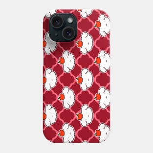 Apple Fluffy Dog Face Pattern Phone Case