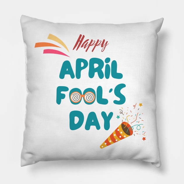 April fools day Pillow by The Inspiration Nexus