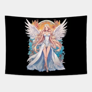 Heavenly Grace Anime Angel Girl Tapestry