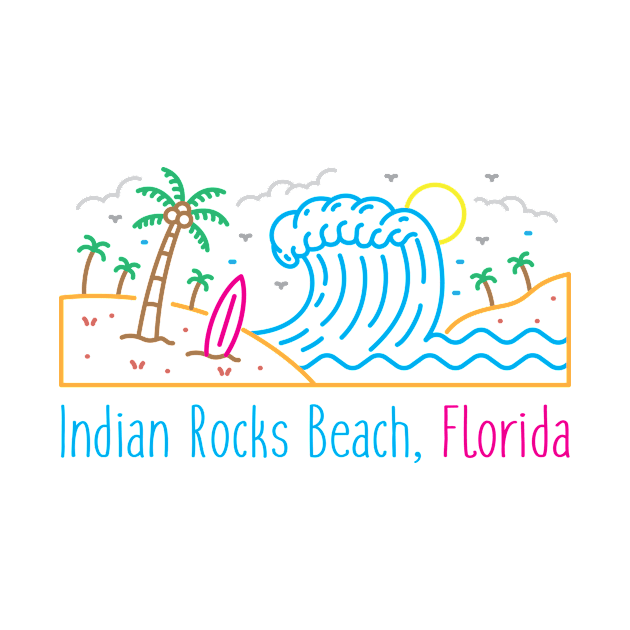 IRB Indian Rocks Beach Souvenir Gift by CaptainHobbyist