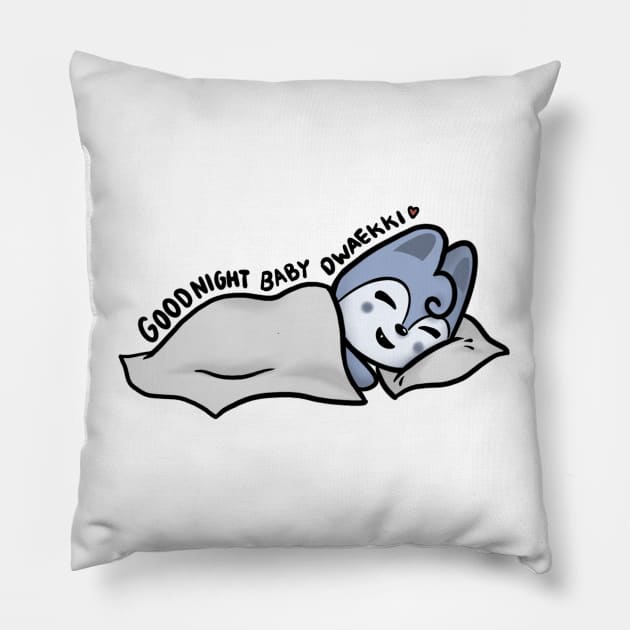 goodnight baby dwaekki Pillow by arttavern