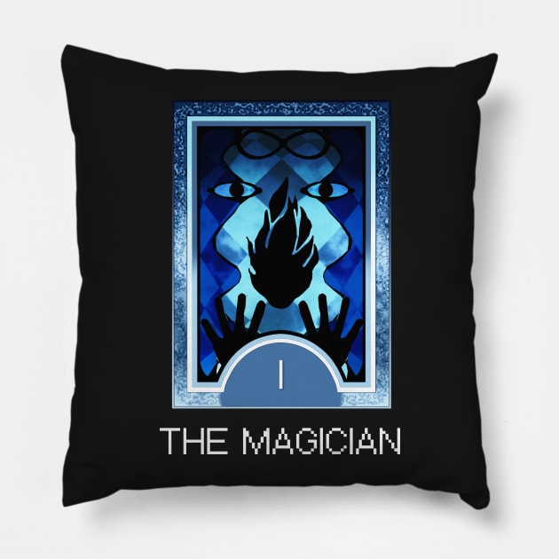 The Magician Arcana Tarot Card Pillow by loveandlive