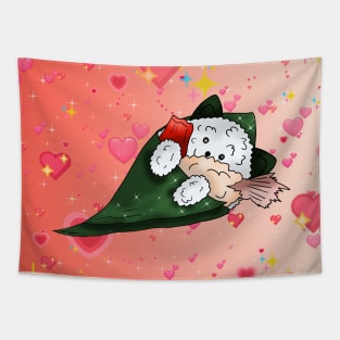 cartoon cute sushi temaki Tapestry