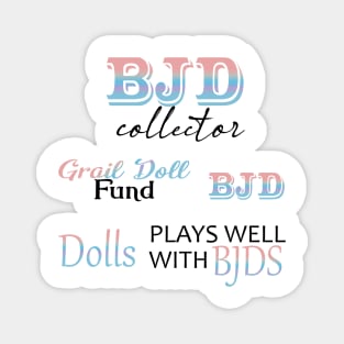 BJD Collector Sticker Pack Magnet